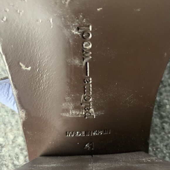 Paloma Wool Thong Sandals Moon Moon Leather Brown Blue Size 41 EU / 10.5 US - Picture 11 of 13